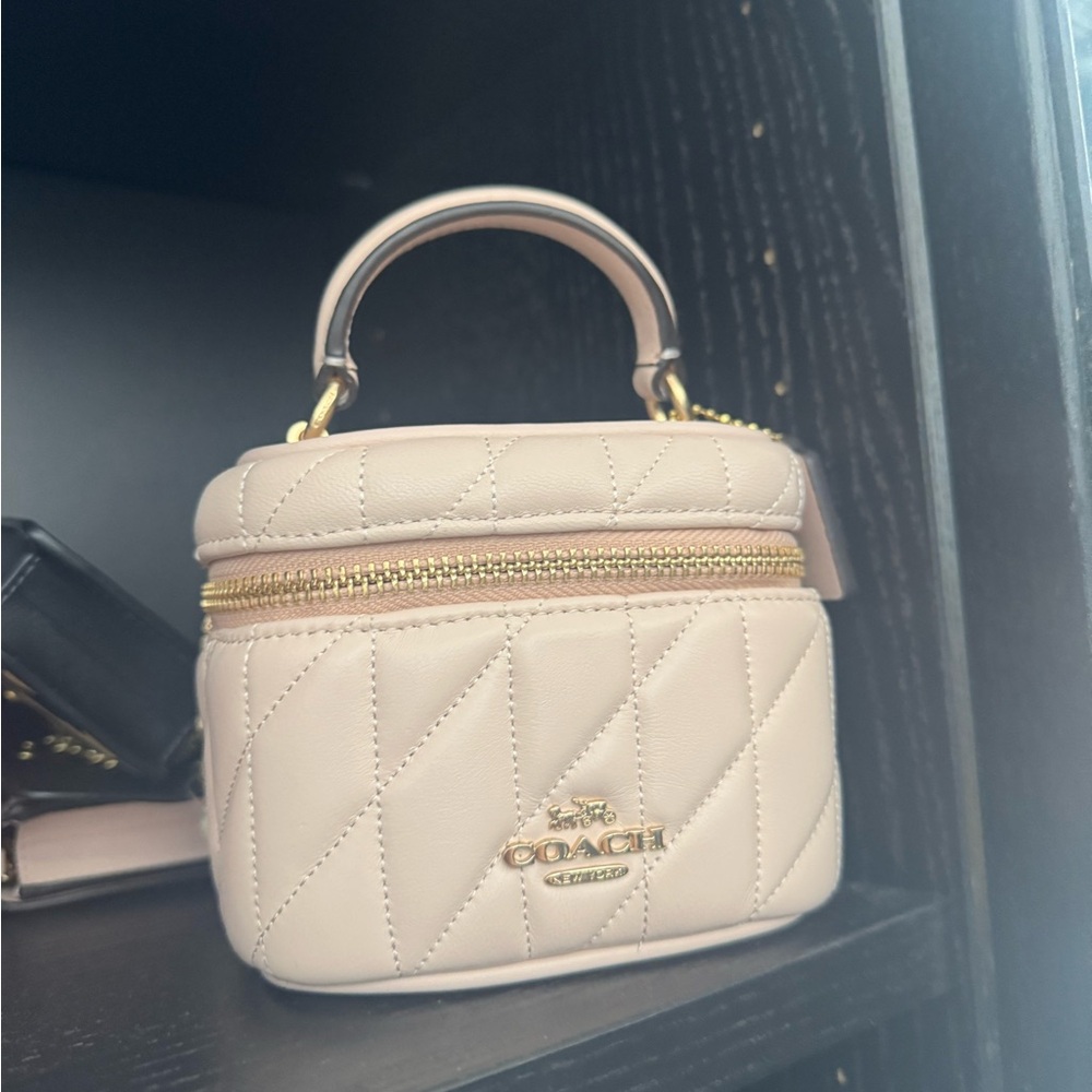 Coach Blush Pink Quilted Mini Bag